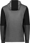 Am image of a Custom Holloway Youth All American Team Hoodie in Carbon Heather/Black!