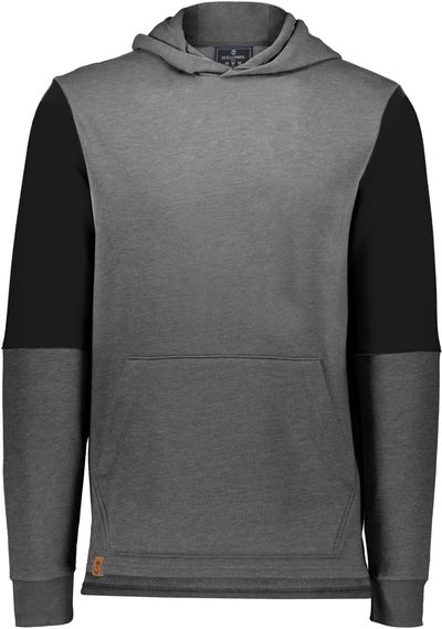 Am image of a Custom Holloway Youth All American Team Hoodie in Carbon Heather/Black!