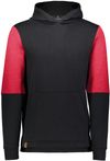 Am image of a Custom Holloway Youth All American Team Hoodie in Black/Scarlet Heather!