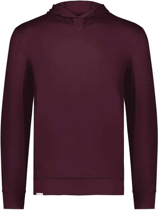 Am image of a Custom Holloway Youth Ventura Soft Knit Hoodie in Maroon!
