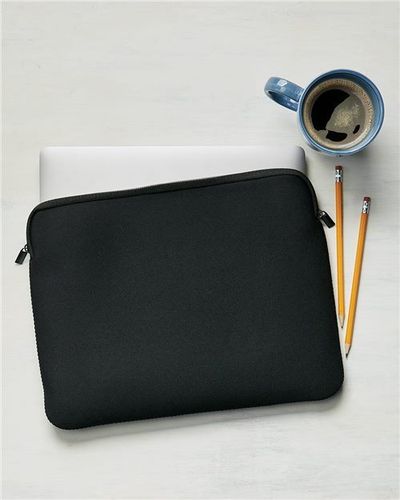 Am image of a Custom Liberty Bags Neoprene 13 Inch Laptop Holder in Black!