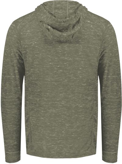 Am image of a Custom Holloway Monetary Hoodie in Olive Heather!