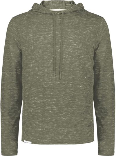 Am image of a Custom Holloway Monetary Hoodie in Olive Heather!