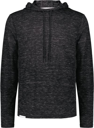 Am image of a Custom Holloway Monetary Hoodie in Black Heather!