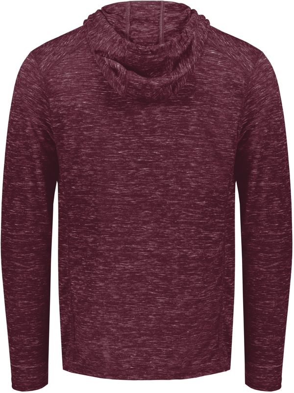 Am image of a Custom Holloway Monetary Hoodie in Maroon Heather!