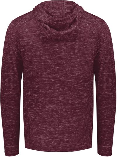 Am image of a Custom Holloway Monetary Hoodie in Maroon Heather!