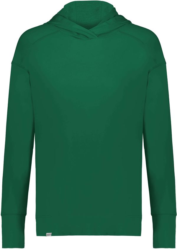 Am image of a Custom Holloway Ladies Ventura Soft Knit Hoodie in Dark Green!