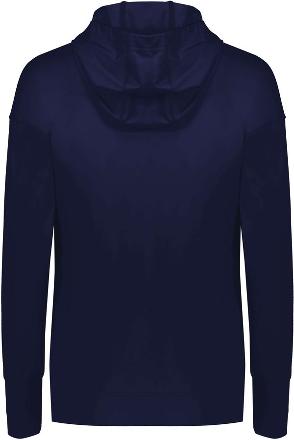 Am image of a Custom Holloway Ladies Ventura Soft Knit Hoodie in Navy!