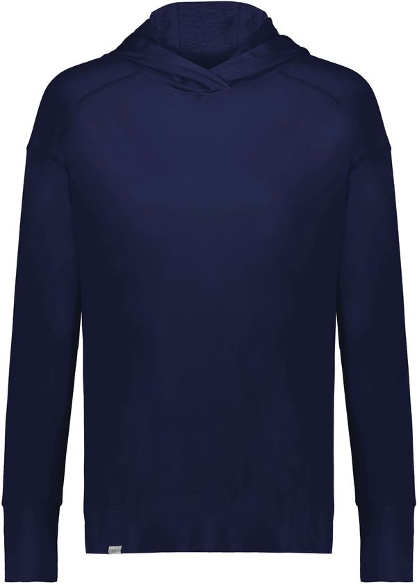 Am image of a Custom Holloway Ladies Ventura Soft Knit Hoodie in Navy!