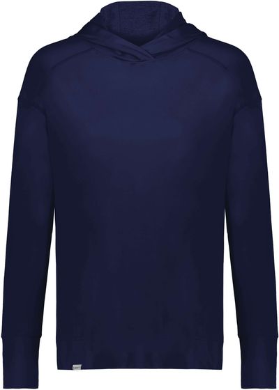 Am image of a Custom Holloway Ladies Ventura Soft Knit Hoodie in Navy!