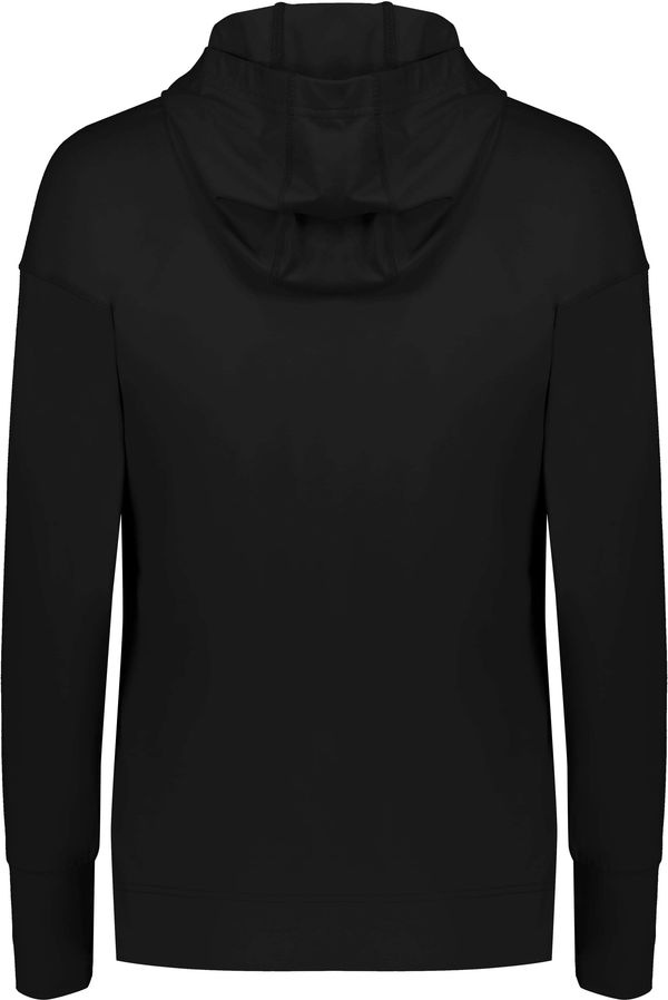 Am image of a Custom Holloway Ladies Ventura Soft Knit Hoodie in Black!