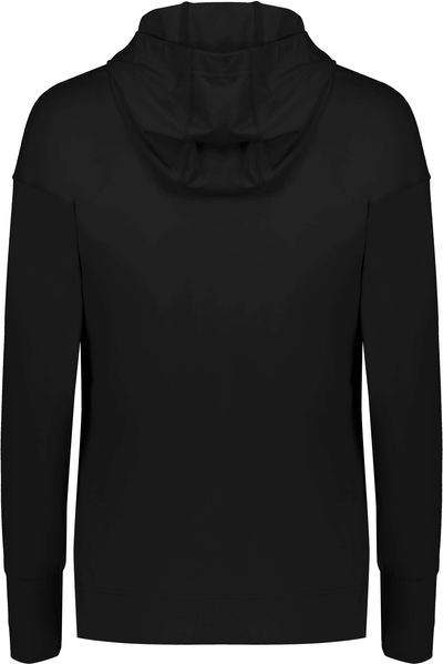 Am image of a Custom Holloway Ladies Ventura Soft Knit Hoodie in Black!
