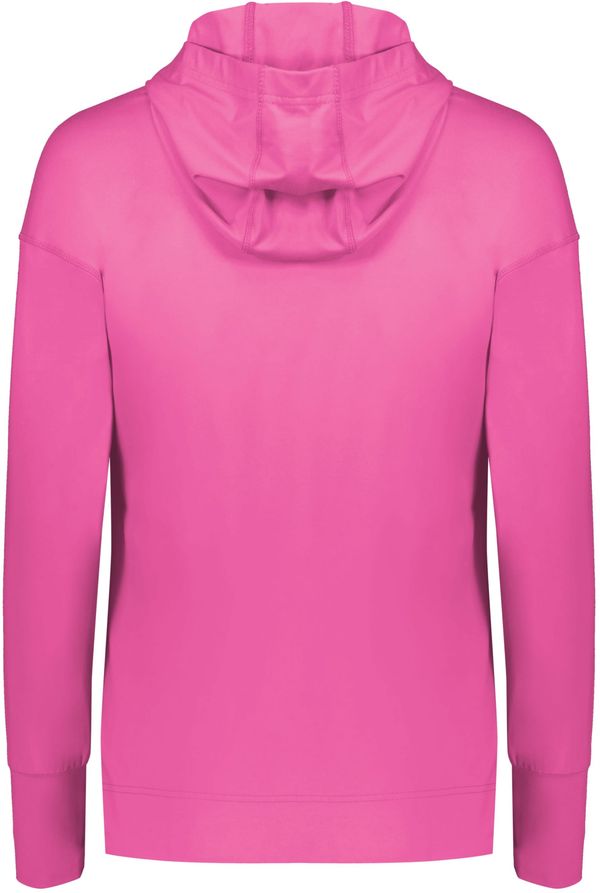 Am image of a Custom Holloway Ladies Ventura Soft Knit Hoodie in Orchid!