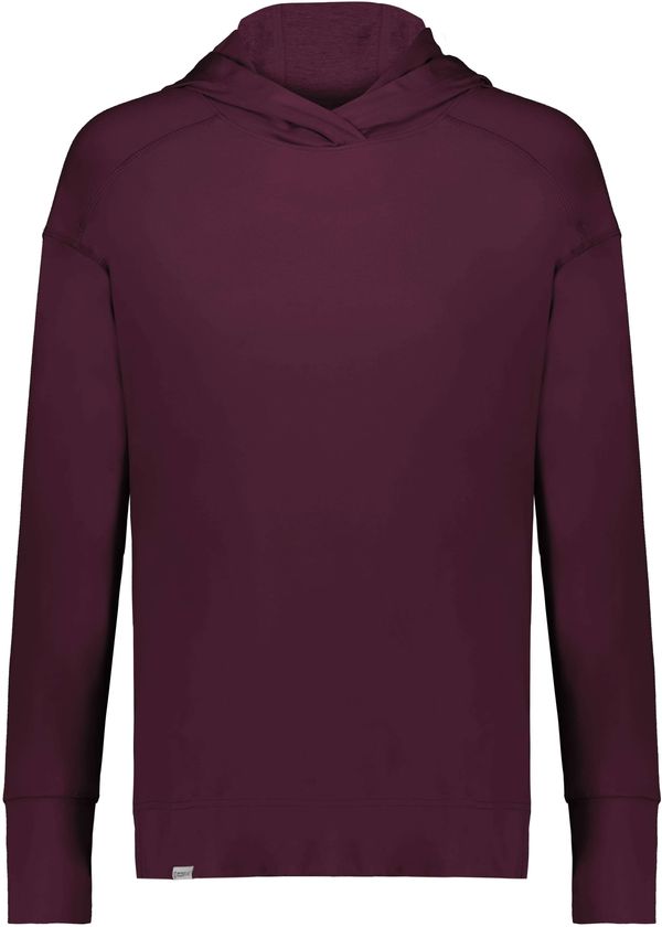 Am image of a Custom Holloway Ladies Ventura Soft Knit Hoodie in Maroon!