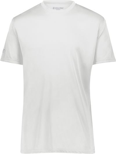 Am image of a Custom Holloway Momentum Tee in White!