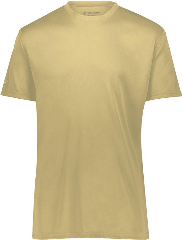Am image of a Custom Holloway Momentum Tee in Vegas Gold!