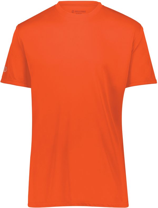 Am image of a Custom Holloway Momentum Tee in Electric Orange!