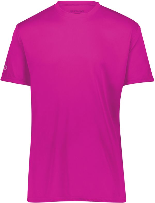 Am image of a Custom Holloway Momentum Tee in Power Pink!