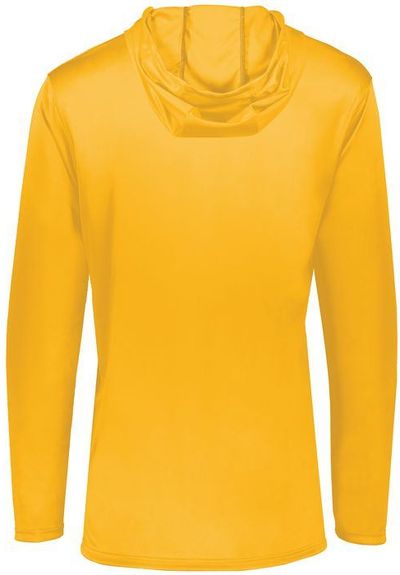 Am image of a Custom Holloway Momentum Hoodie in Gold!