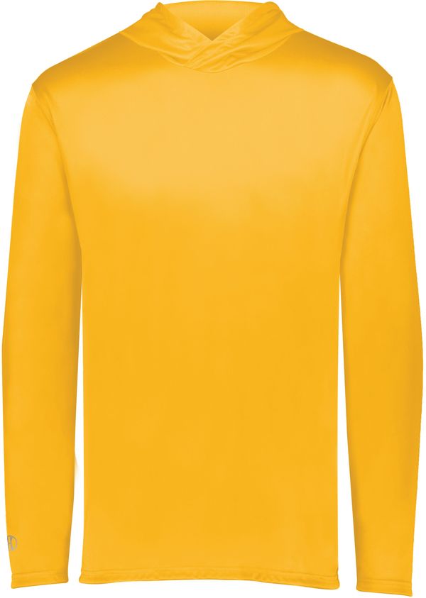 Am image of a Custom Holloway Momentum Hoodie in Gold!
