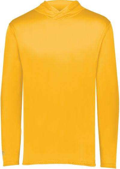 Am image of a Custom Holloway Momentum Hoodie in Gold!