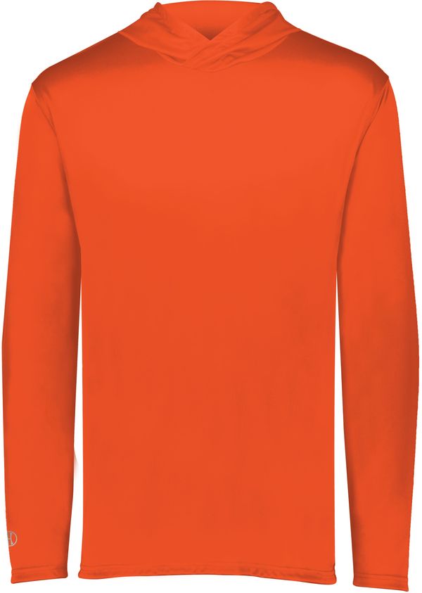 Am image of a Custom Holloway Momentum Hoodie in Orange!