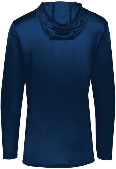 Am image of a Custom Holloway Momentum Hoodie in Navy!