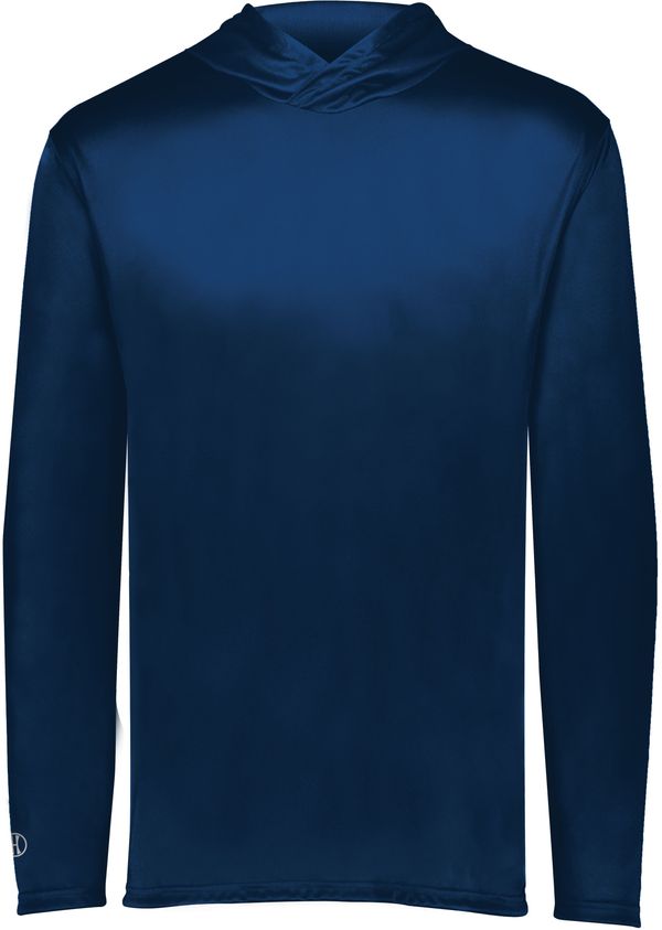 Am image of a Custom Holloway Momentum Hoodie in Navy!