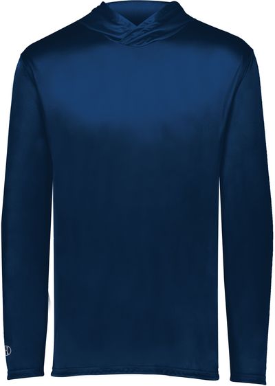 Am image of a Custom Holloway Momentum Hoodie in Navy!
