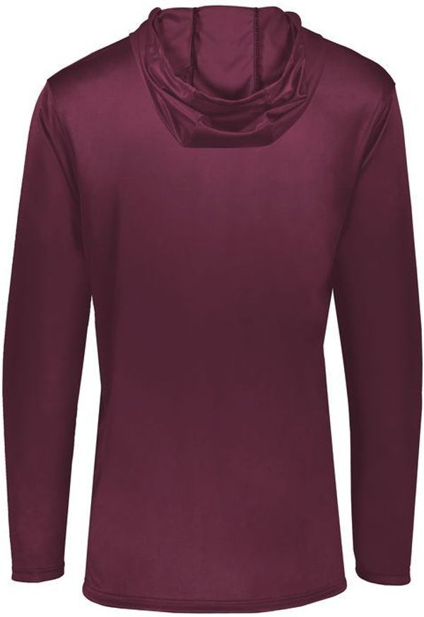 Am image of a Custom Holloway Momentum Hoodie in Maroon!