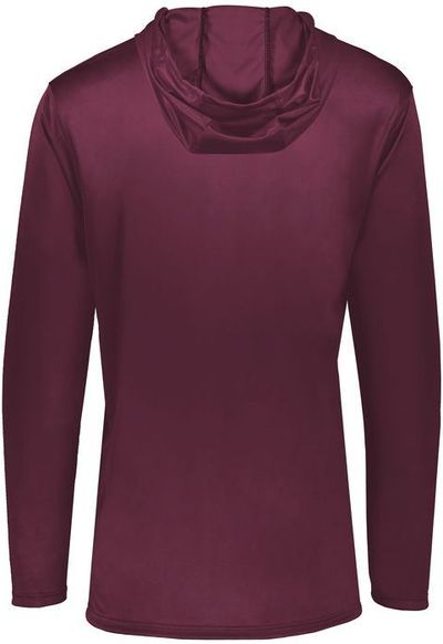 Am image of a Custom Holloway Momentum Hoodie in Maroon!