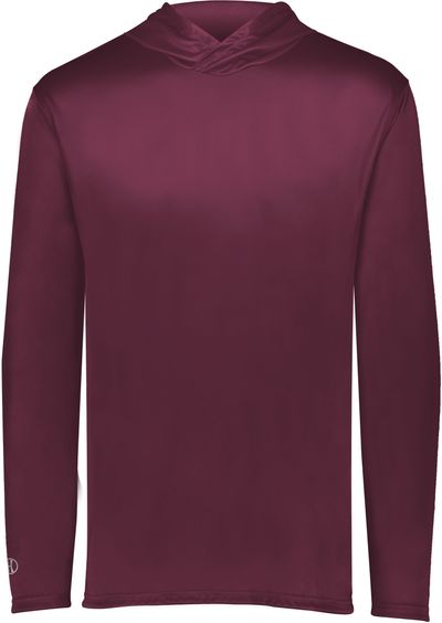 Am image of a Custom Holloway Momentum Hoodie in Maroon!