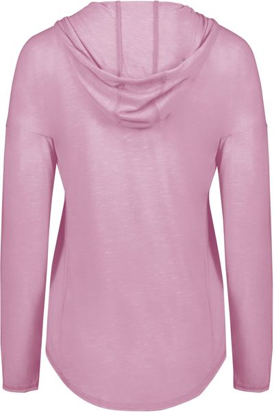 Am image of a Custom Holloway Ladies Monterey Hoodie in Dusty Rose Heather!