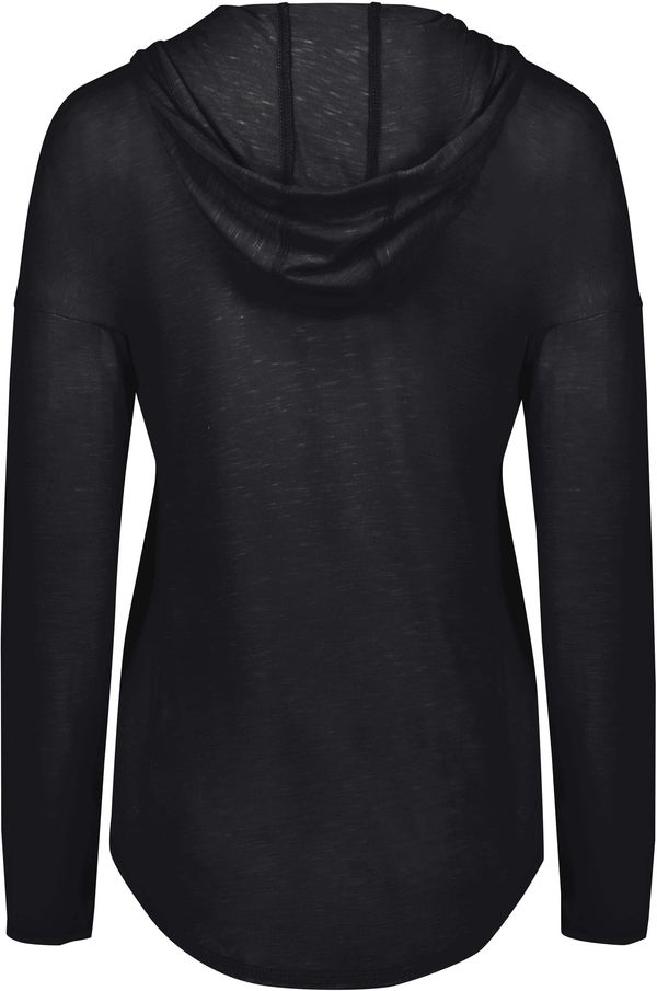 Am image of a Custom Holloway Ladies Monterey Hoodie in Black Heather!
