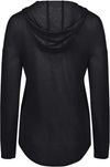 Am image of a Custom Holloway Ladies Monterey Hoodie in Black Heather!