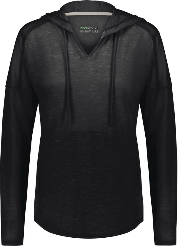 Am image of a Custom Holloway Ladies Monterey Hoodie in Black Heather!