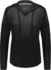 Am image of a Custom Holloway Ladies Monterey Hoodie in Black Heather!