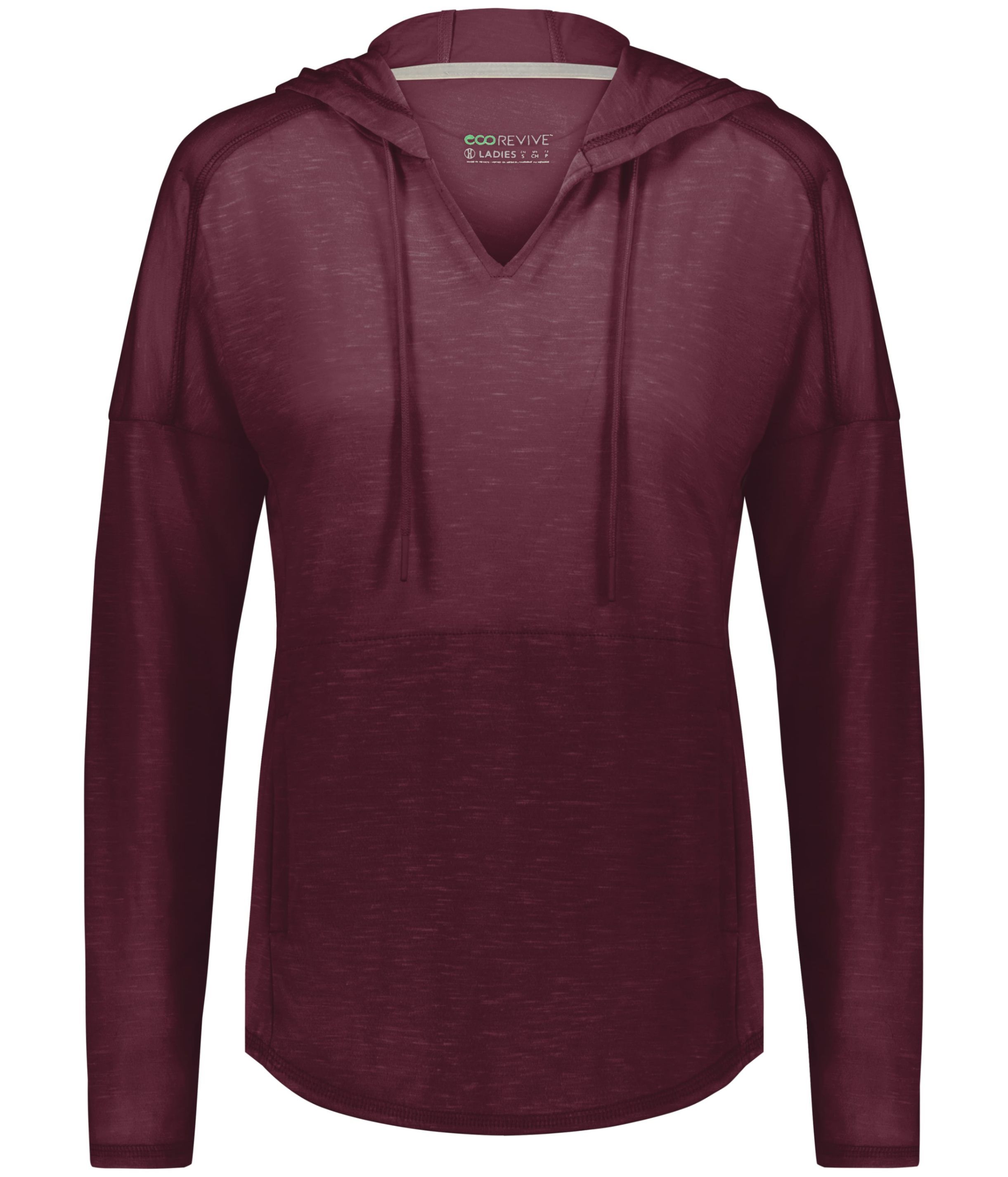 Holloway Ladies Monterey Hoodie in Maroon Heather
