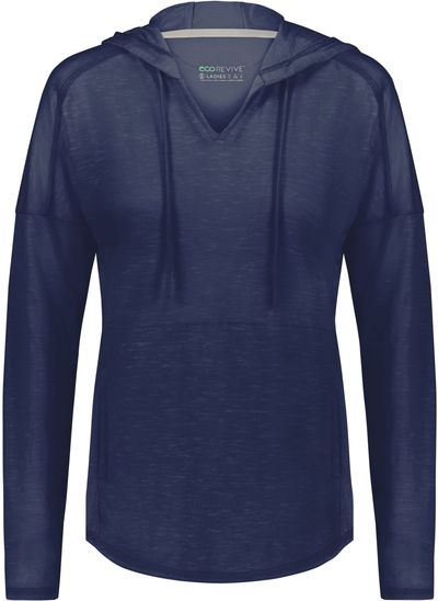 Am image of a Custom Holloway Ladies Monterey Hoodie in Navy Heather!