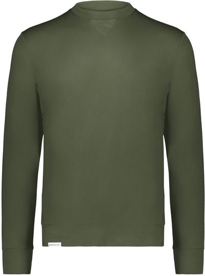 Am image of a Custom Holloway Ventura Soft Knit Crew in Olive!