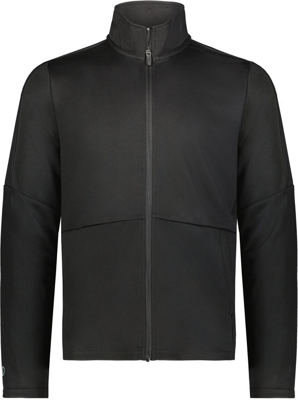 An image of a Custom Holloway Youth Crosstown Jacket in Black/Black!