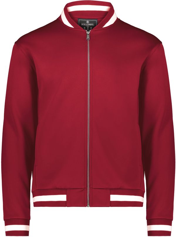 Am image of a Custom Holloway V Street Full Zip Jacket in Scarlet/White!