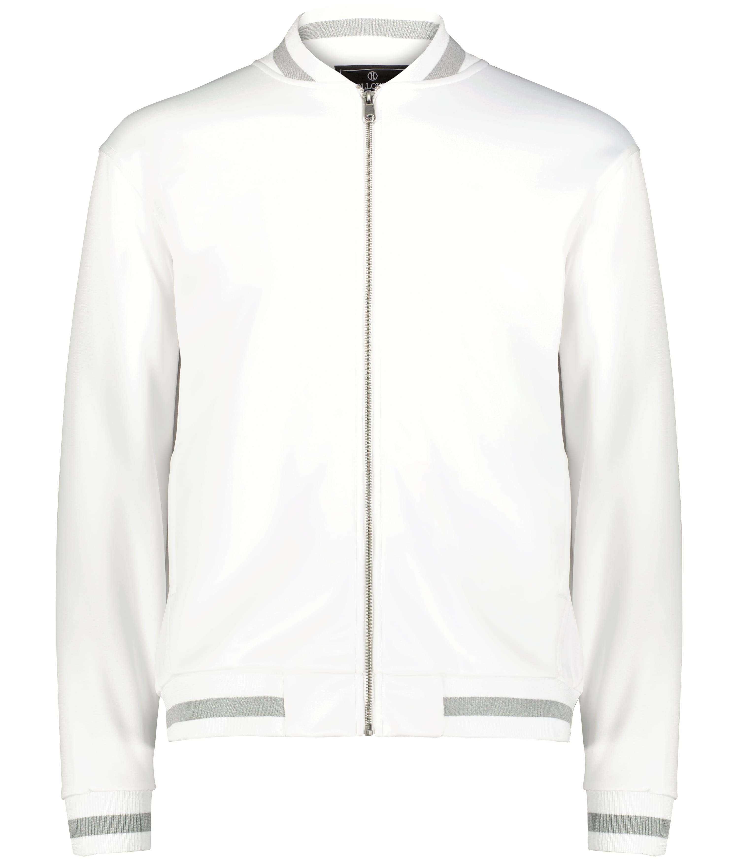 Holloway V Street Full Zip Jacket in White/Athletic Heather