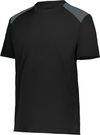 Am image of a Custom Holloway Youth Momentum Team Tee in Black/Iron!