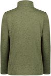 Am image of a Custom Holloway Ladies Alpine Sweater Fleece Quarter Zip in Olive Heather!
