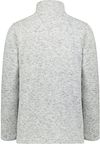Am image of a Custom Holloway Ladies Alpine Sweater Fleece Quarter Zip in Silver Heather!