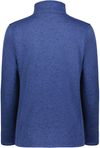 Am image of a Custom Holloway Ladies Alpine Sweater Fleece Quarter Zip in Navy Heather!