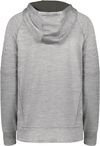 Am image of a Custom Holloway Ladies All Pro Performance Fleece Hoodie in Athletic Grey Heather/Iron!