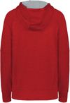 Am image of a Custom Holloway Ladies All Pro Performance Fleece Hoodie in Scarlet Heather/Silver!