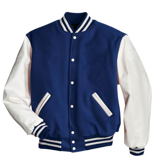 Holloway Award Jacket in Dark Royal/White